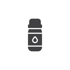 Essential oil bottle vector icon