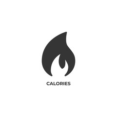 calories vector icon. filled flat sign for mobile concept and web design. Symbol, logo illustration. Vector graphics