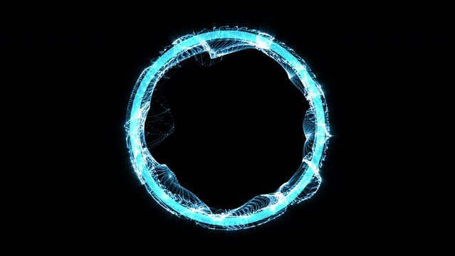 Energy Ring Background Seamless Loop Transparent Alpha Channel