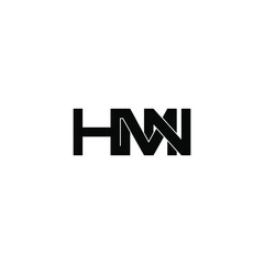 hmn letter original monogram logo design