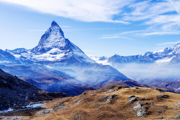 The Matterhorn Mountain in Switzerland, Zermatt