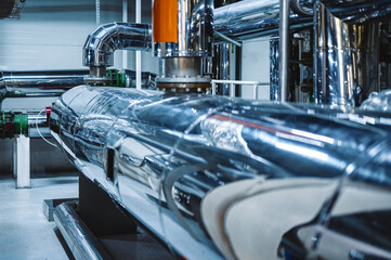 Cylindrical tank and pipeline system at production factory