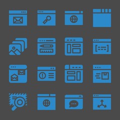 devices web icons. Browser and Browser, Browser and Browser symbol, vector signs