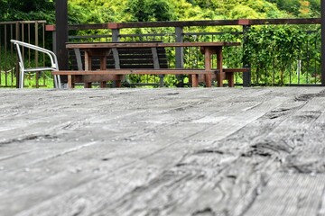 公園、パーク、テーマパーク、アグリパーク、池、湖、木製床、バルコニー、展望、鉄柵