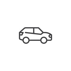 SUV car vector icon