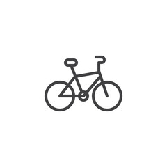 Bicycle line icon