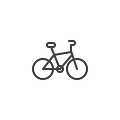 Obraz premium Bicycle line icon
