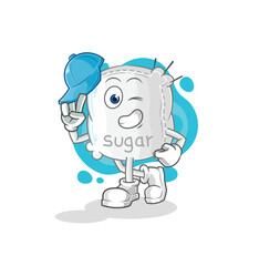 sugar sack young boy character cartoon