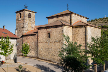iglesia parroquial  de San Millán de la Cogolla, siglo XVIIII , Cabrejas del Pinar, Soria,...