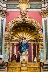 Fototapeta na wymiar Virgen del Socorro, German Lopez Mejia, siglo XVIII, iglesia de San Ildefonso, iglesia de los jesuitas, Toledo, Castilla-La Mancha, Spain