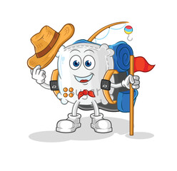 sugar sack scout vector. cartoon character