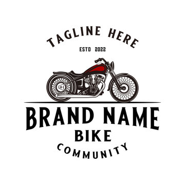 motorcycle logo design vector. american motorcycle for motorcycle club.