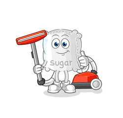sugar sack clean with a vacuum . character vector