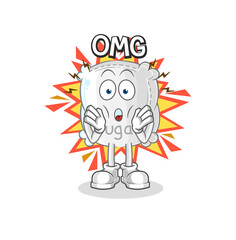 sugar sack Oh my God vector. cartoon character