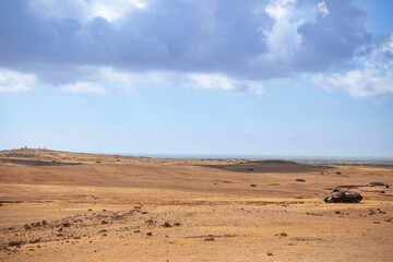 un paysage désertique en Tunisie	
