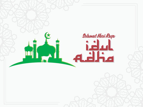 EID AL ADHA MUBARAK VECTOR ILLUSTRATION