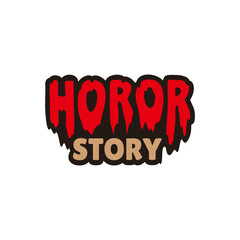 Horor Story Letter Design. Can be use for poster, greeting, banner and much more.