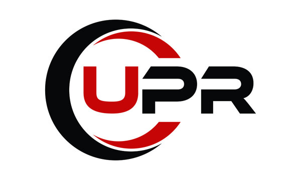 UPR swoosh three letter logo design vector template | monogram logo | abstract logo | wordmark logo | letter mark logo | business logo | brand logo | flat logo | minimalist logo | text | word | symbol