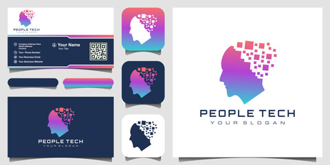 human digital logo design template