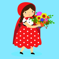 red riding hood with basket