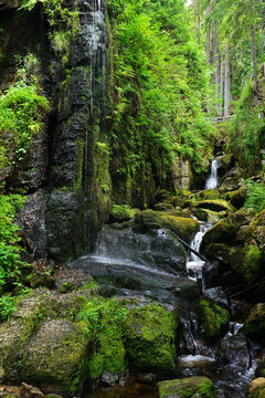 Menzenschwander Wasserfall im Südschwarzwald, Deutschland; Menzenschwander waterfall, black forest, germany