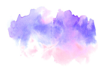 Blue and violet ink texture. Alcohol ink technique abstract background. Watercolor brush stroke. Template for banner, poster design. High Resolution watercolor texture. Copy space for text, design
