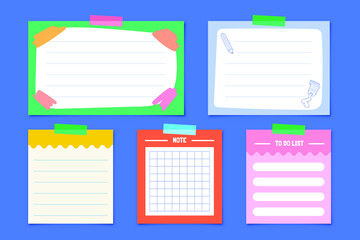 Colored Note and Sticker Papers