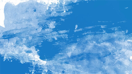 Blue watercolor background for your design, watercolor background concept, vector.