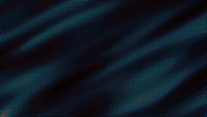 waves of colorful points. Digital data splash of point array. Futuristic smooth glitch UI element