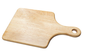 Cutting board made of wood. Isolated on a white background. Cooking board.