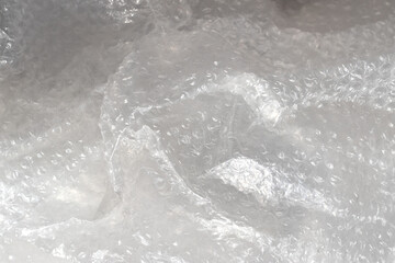 crumpled bubble wrap as a background