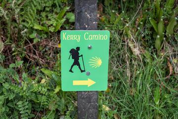 Kerry Camino Long Distance Footpath sign, Kilmurry, Ireland