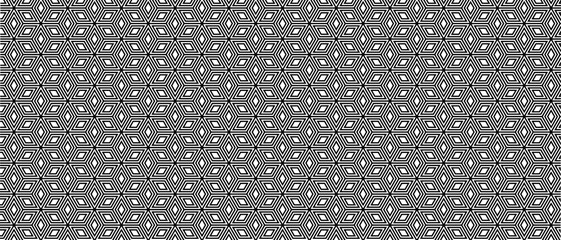 Modern geometric texture. Repeating abstract background. Polygonal grid with bold striped hexagons, pattern, wallpaper design