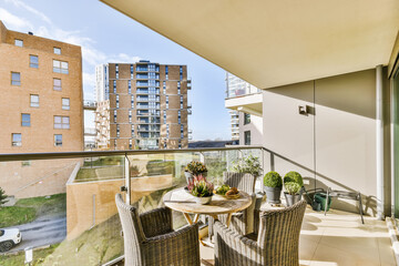 View from the balcony of a modern flat