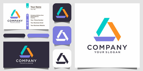 Trinity Icon Vector Logo Template Illustration Design.