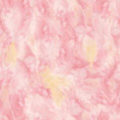 Pattern with pink watercolor paper texture isolated.