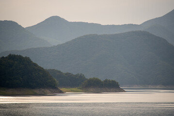 Cheongpung Lake near Jecheon city in Chungcheongbukdo province, South Korea