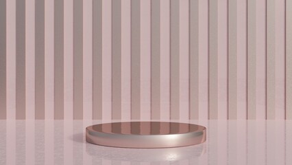 Pastel product podium, design for cosmetics or product stand