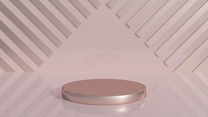 Pastel product podium, design for cosmetics or product stand