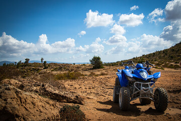 un quad dans le désert tunisien  © ALF photo