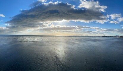 Beach tide out