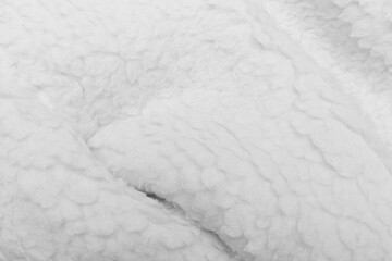 White sheep material wool fur soft structure fleece fabric background texture warm natural light nature skin