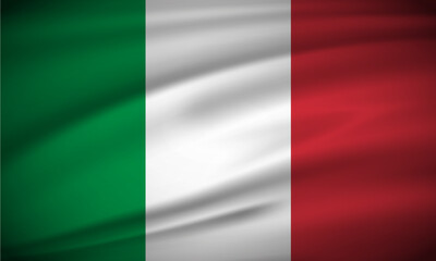 Elegant realistic Italy flag background. Italy Independence Day design