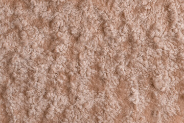 Brown beige fur wool abstract pattern nature skin soft warm fluffy background texture