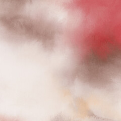 Beautiful aquarelle background. Versatile artistic image for creative design projects: posters, banners, cards, magazines, covers, prints, wallpapers. Red and brown colors.