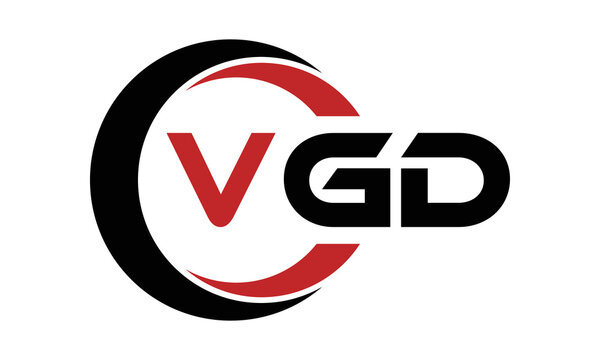 VGD swoosh three letter logo design vector template | monogram logo | abstract logo | wordmark logo | letter mark logo | business logo | brand logo | flat logo | minimalist logo | text | word | symbol
