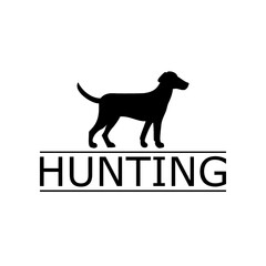 Hunting icon logo isolated on white