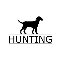 Hunting icon logo isolated on white