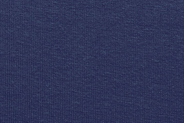 Navy blue jersey fabric texture as background