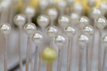 perlas secandose, fabrica de Perlas Orquidea, Montuiri, Mallorca, Balearic islands, spain